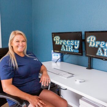 Office staff at HVAC company